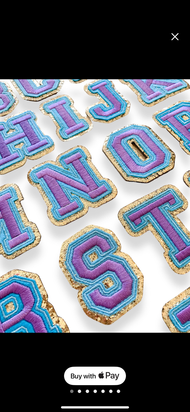 Retro Letter Patches