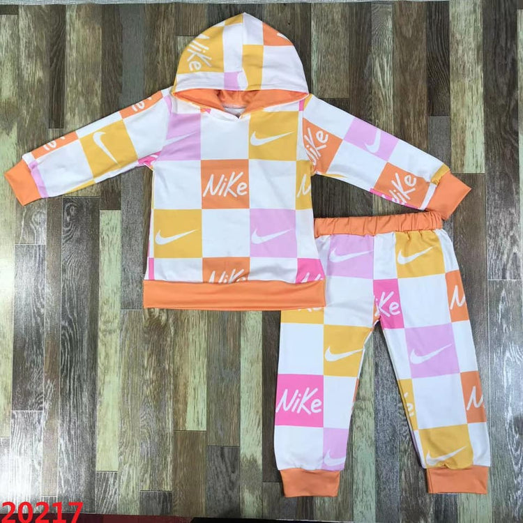 Kid's Orange/Pink Nike Set