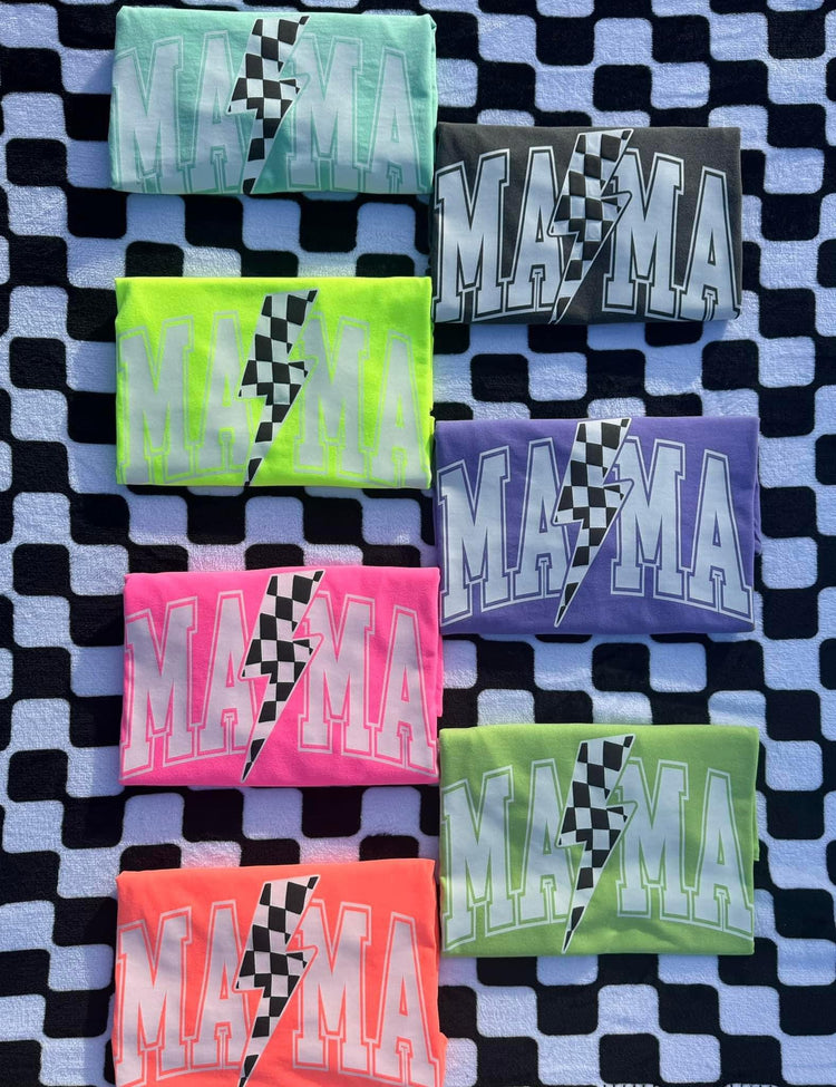 Checkered Mama Comfort Colors Tee