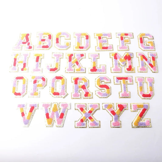 Calico Stick-On Chenille Letters