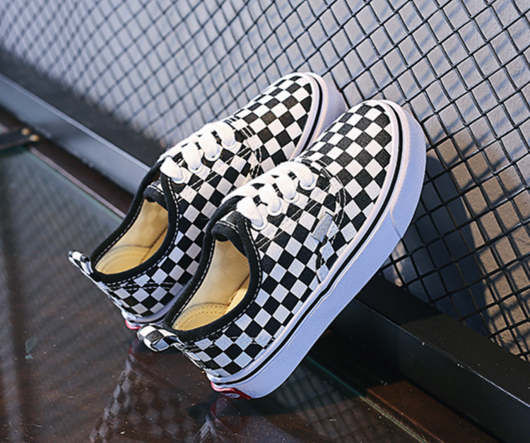 Kid's Checkered Skater Sneakers