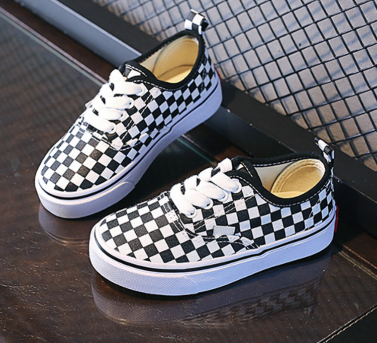 Kid's Checkered Skater Sneakers