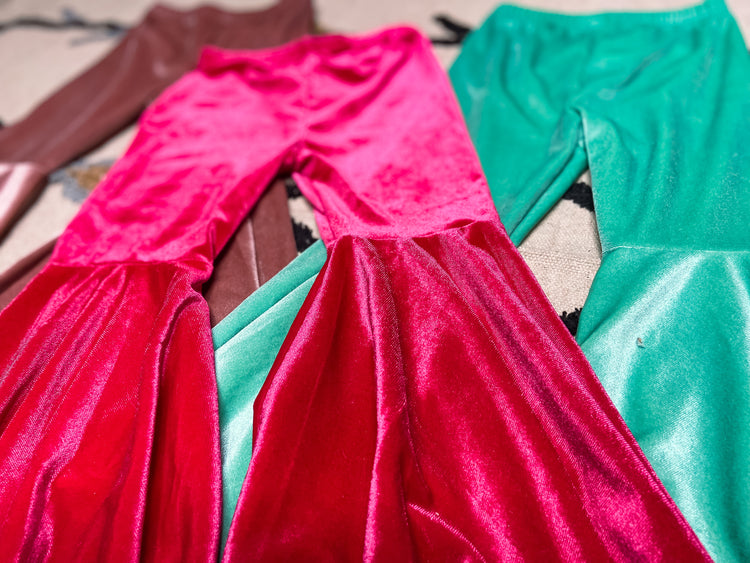 Girl’s Velvet Bell Bottoms